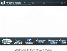 Tablet Screenshot of firstchoicerving.com